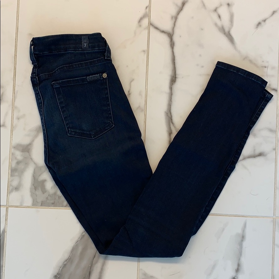 7 Jeans - The Skinny. Dark Blue